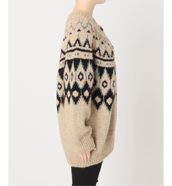 JOURNAL STANDARD「【GREEN BUTTER/グリーンバター】ALPACA NORDIC CARDIGAN」|カーディガン|