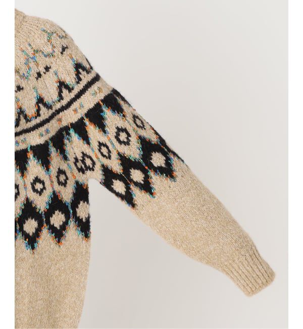 JOURNAL STANDARD「【GREEN BUTTER/グリーンバター】ALPACA NORDIC CARDIGAN」|カーディガン|