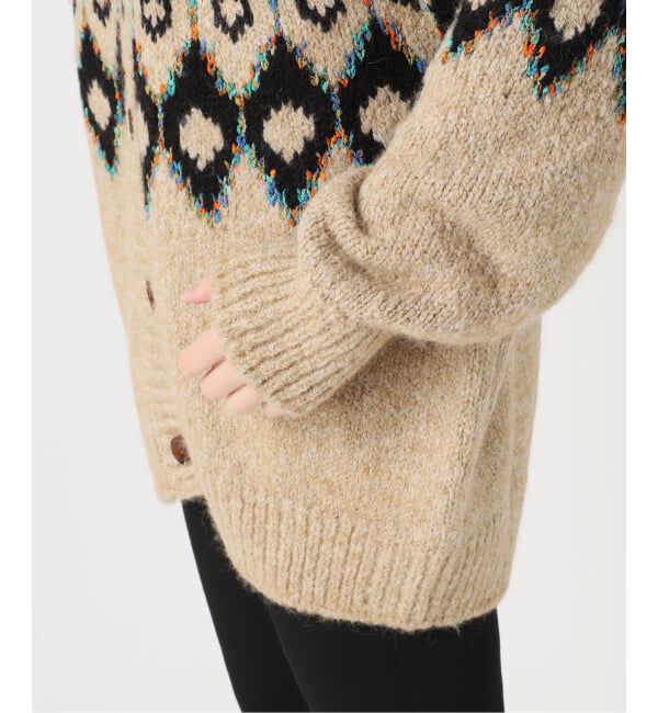 JOURNAL STANDARD「【GREEN BUTTER/グリーンバター】ALPACA NORDIC CARDIGAN」|カーディガン|