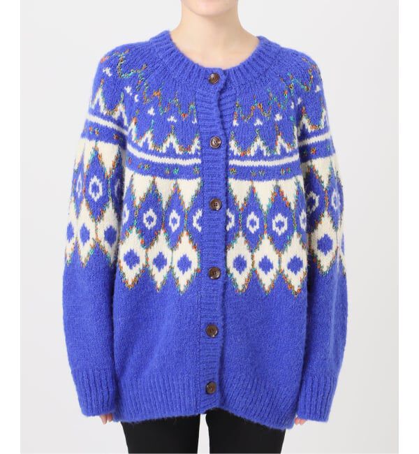 JOURNAL STANDARD「【GREEN BUTTER/グリーンバター】ALPACA NORDIC CARDIGAN」|カーディガン|