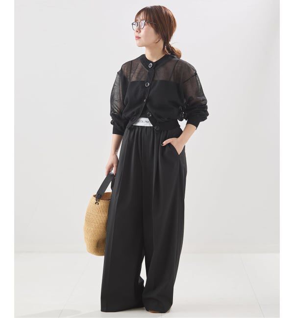 journal standard L'essage「【JANE SMITH/ジェーンスミス】16G SHEER SHORTカーディガン」|カーディガン|