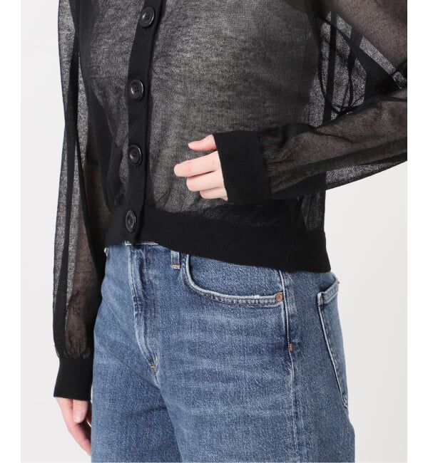 journal standard L'essage「【JANE SMITH/ジェーンスミス】16G SHEER SHORTカーディガン」|カーディガン|