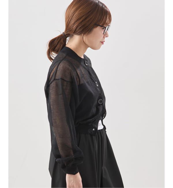 journal standard L'essage「【JANE SMITH/ジェーンスミス】16G SHEER SHORTカーディガン」|カーディガン|