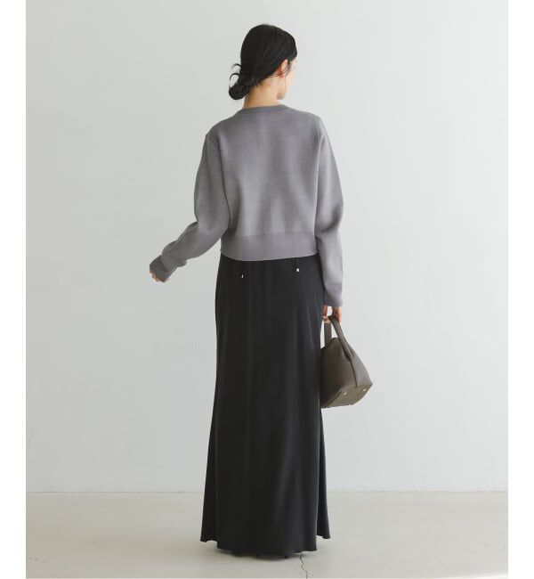 NOBLE「ダブル編みショートカーデ」|カーディガン|