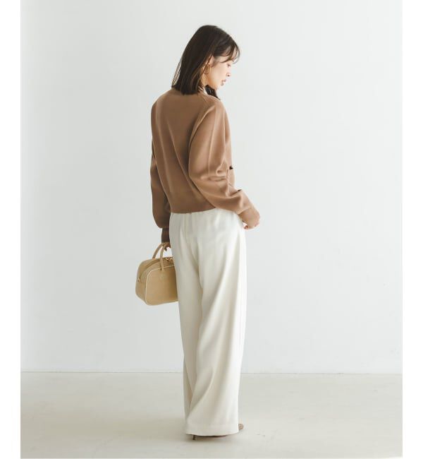 NOBLE「ダブル編みショートカーデ」|カーディガン|