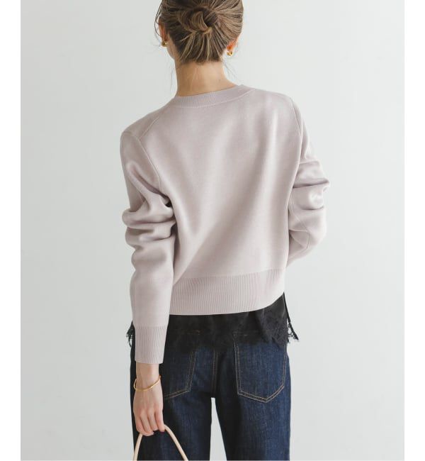 NOBLE「ダブル編みショートカーデ」|カーディガン|