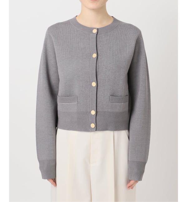 NOBLE「ダブル編みショートカーデ」|カーディガン|