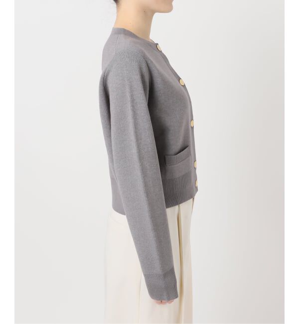 NOBLE「ダブル編みショートカーデ」|カーディガン|