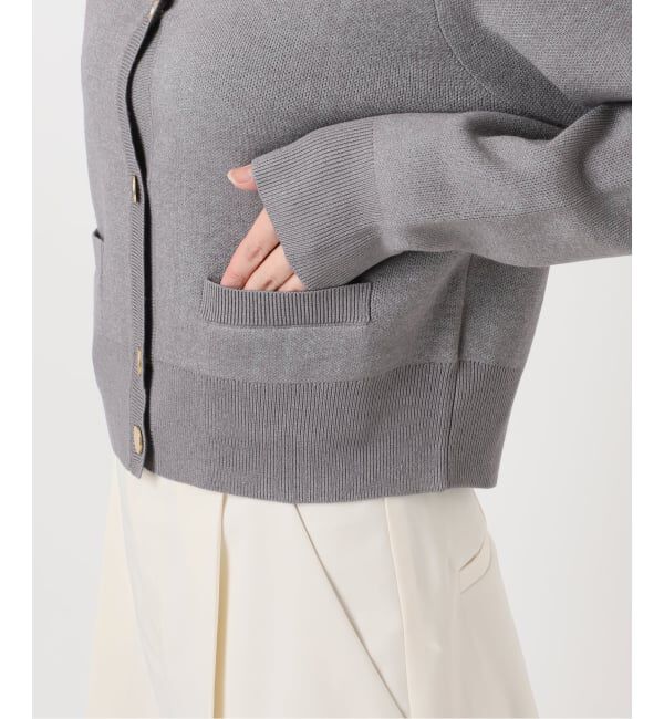 NOBLE「ダブル編みショートカーデ」|カーディガン|