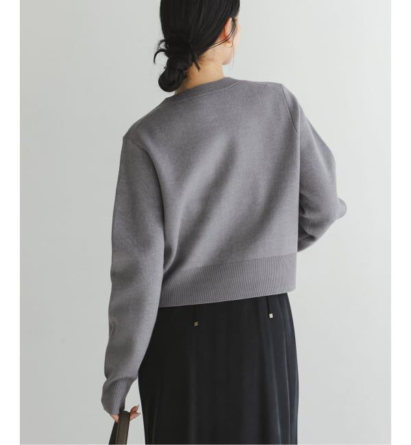 NOBLE「ダブル編みショートカーデ」|カーディガン|