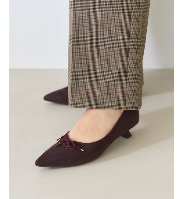  「3.5cmレースアップパンプス」|パンプス|