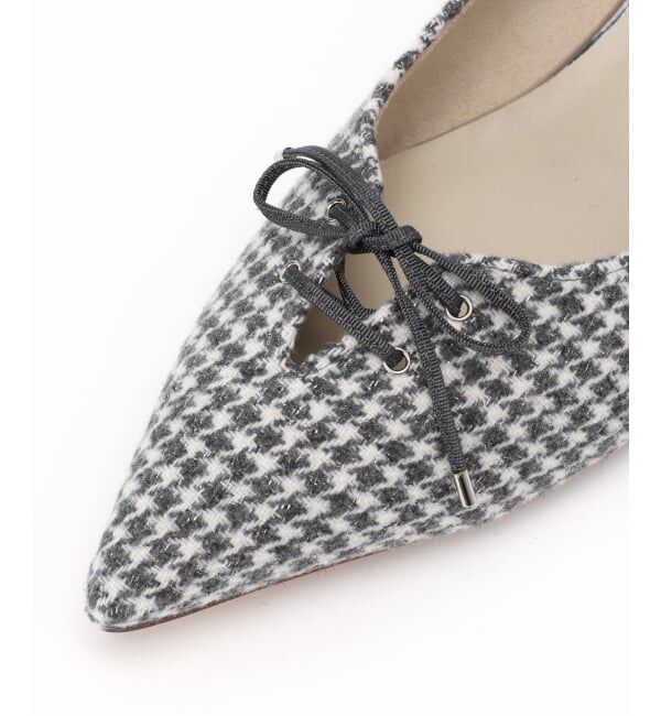  「3.5cmレースアップパンプス」|パンプス|