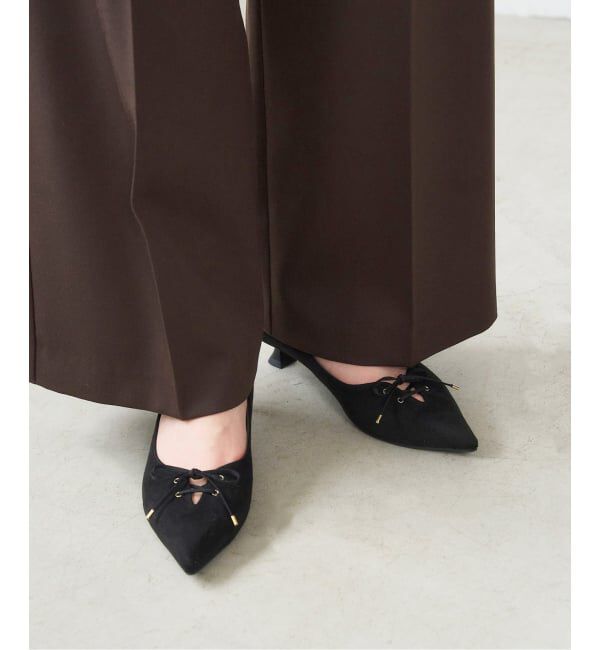  「3.5cmレースアップパンプス」|パンプス|