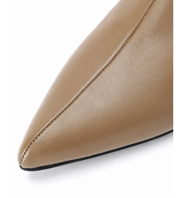 GRISE「GRISEレザーポインテッドソフトフィットショートブーツ」|ショートブーツ|