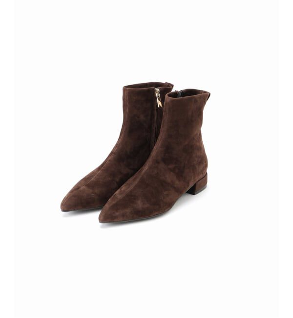 GRISE「GRISEレザーポインテッドソフトフィットショートブーツ」|ショートブーツ|