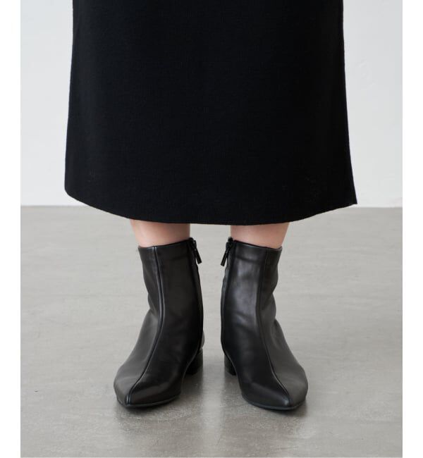 GRISE「GRISEレザーポインテッドソフトフィットショートブーツ」|ショートブーツ|