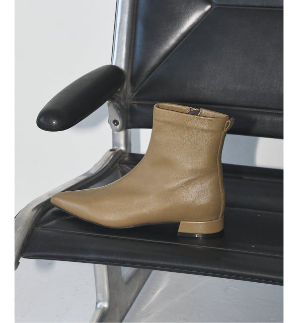 GRISE「GRISEレザーポインテッドソフトフィットショートブーツ」|ショートブーツ|