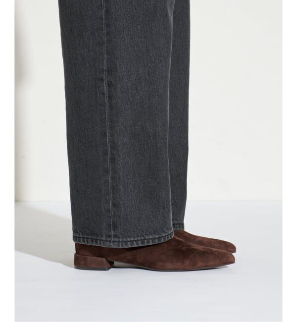 GRISE「GRISEレザーポインテッドソフトフィットショートブーツ」|ショートブーツ|