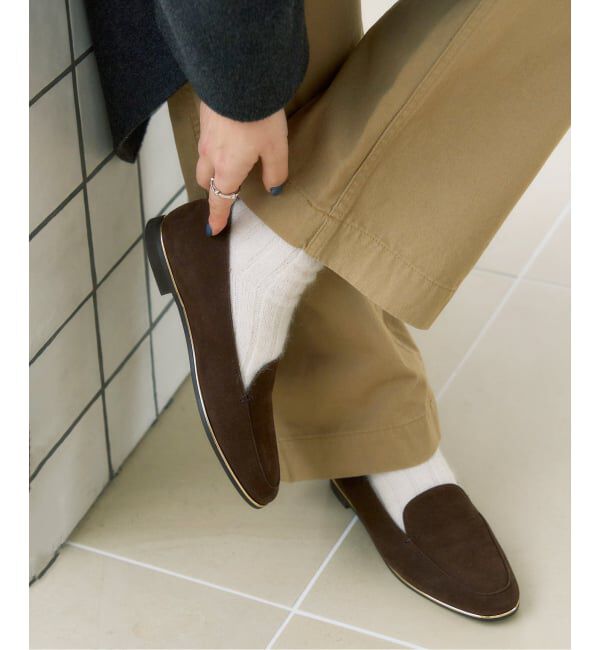  「メタルラインローファー」|ローファー|ブラウン