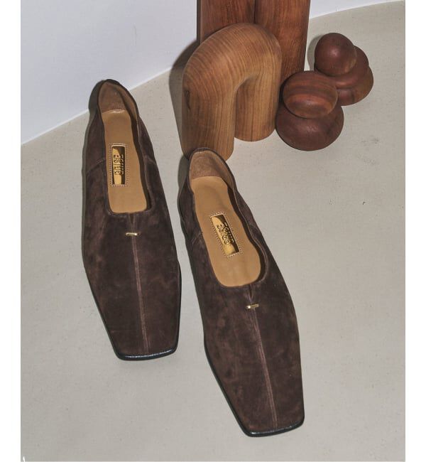 GRISE「GRISEレザースクエアハイバンプフラット」|その他|ブラウン