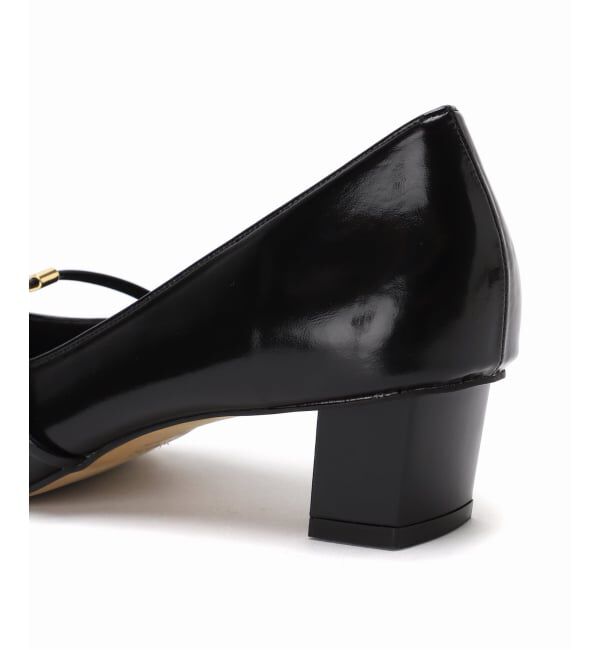 GRISE「GRISE4cmナロースクエアメタルTストラップパンプス」|パンプス|