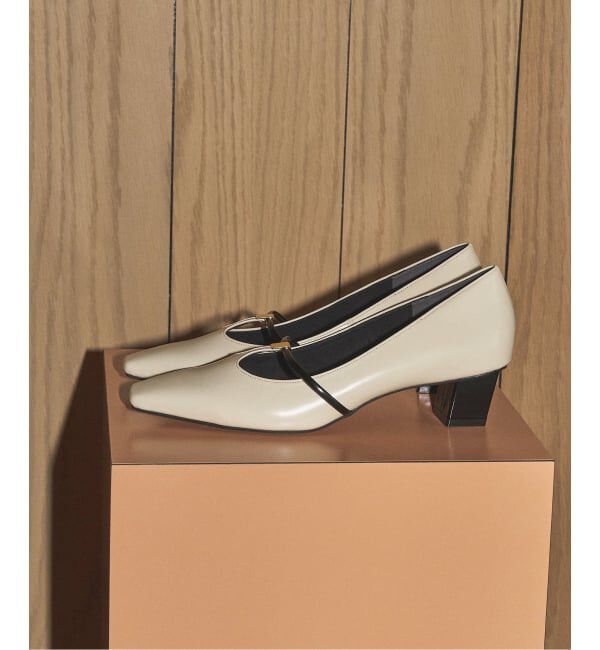 GRISE「GRISE4cmナロースクエアメタルTストラップパンプス」|パンプス|