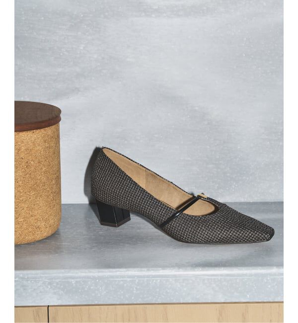 GRISE「GRISE4cmナロースクエアメタルTストラップパンプス」|パンプス|