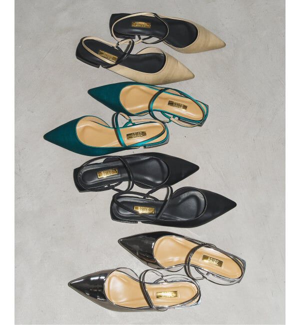 GRISE「《追加》GRISEポインテッドストラップスリングバック」|その他|