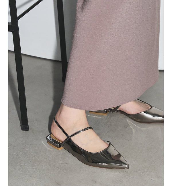 GRISE「《追加》GRISEポインテッドストラップスリングバック」|その他|