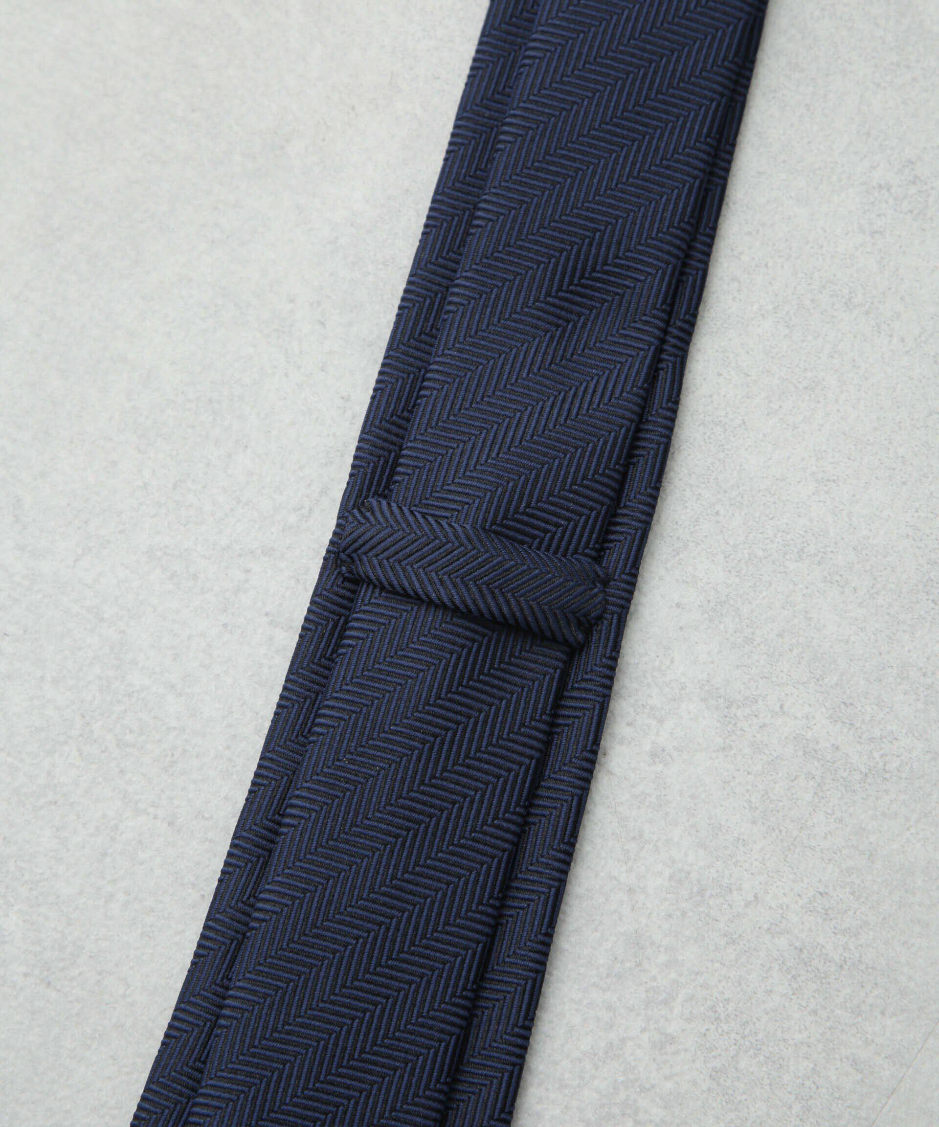 nano･universe「京都ウォッシャブルヘリンボーンソリッドネクタイ」|ネクタイ・蝶ネクタイ|