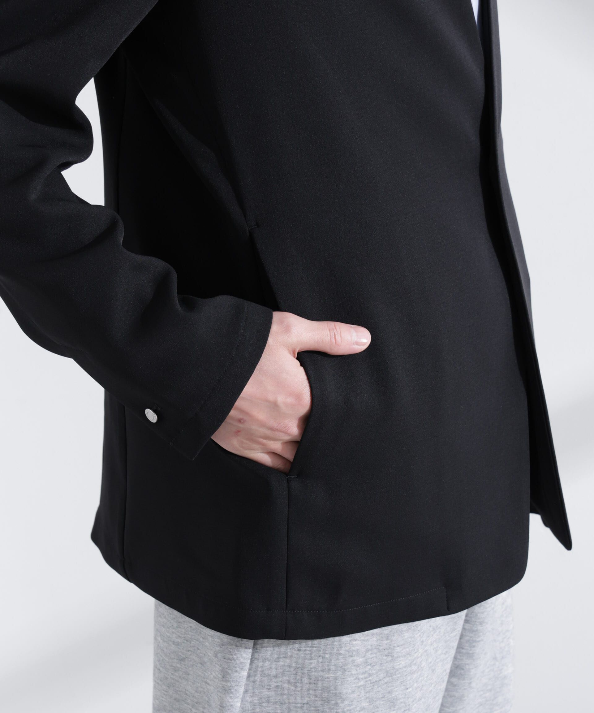 nano･universe「Epoche ノーカラージャケット」|テーラードジャケット|