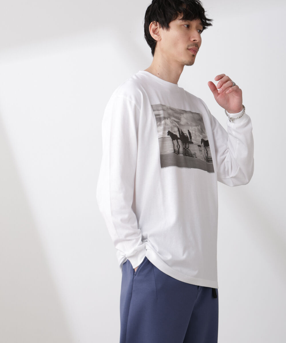 nano･universe「「着るアート」Herbert List/Magnum Photos Tシャツ長袖FRANCE」|Tシャツ・カットソー|