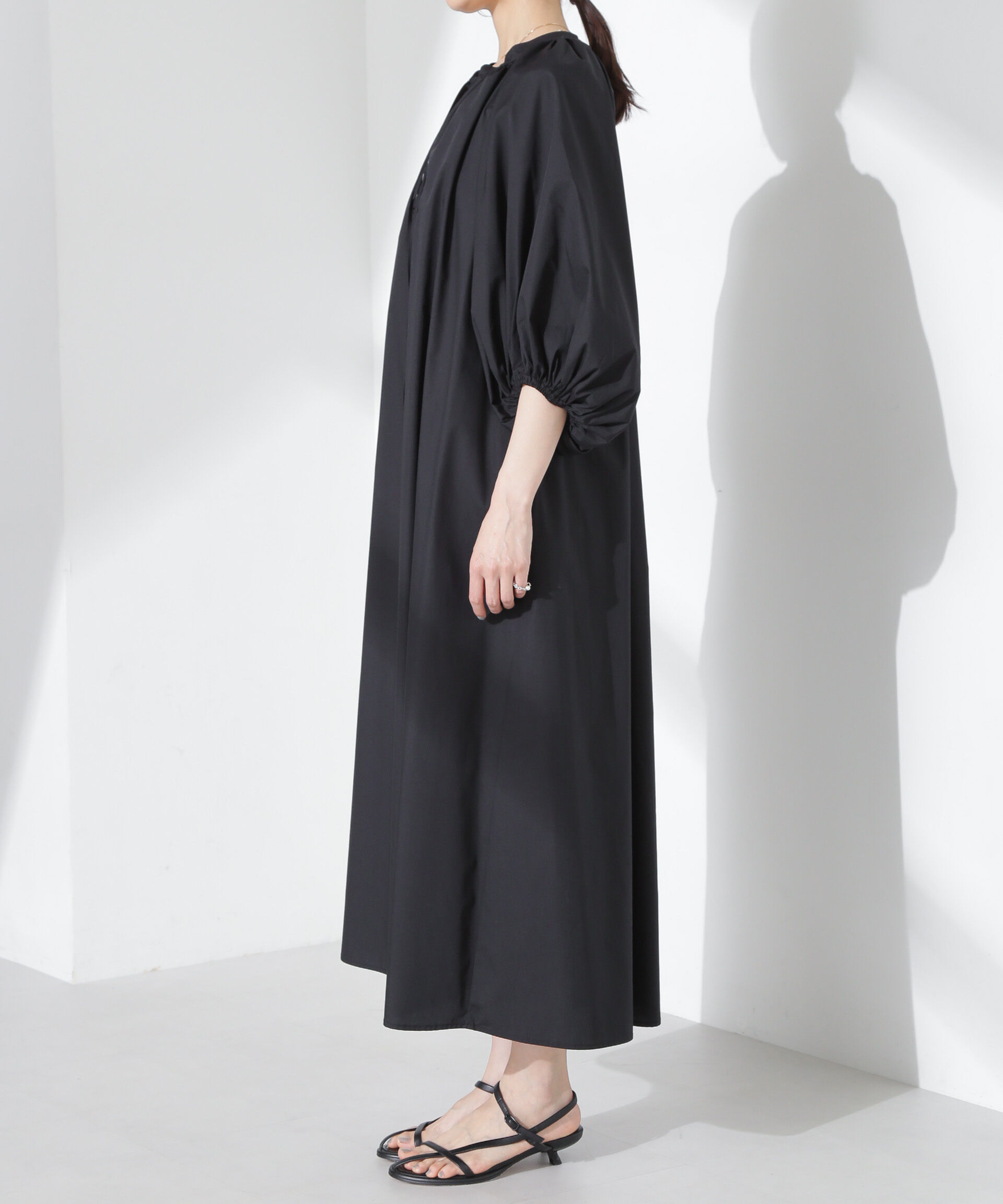 nano･universe「ボリュームギャザーフレアワンピース」|ワンピース|