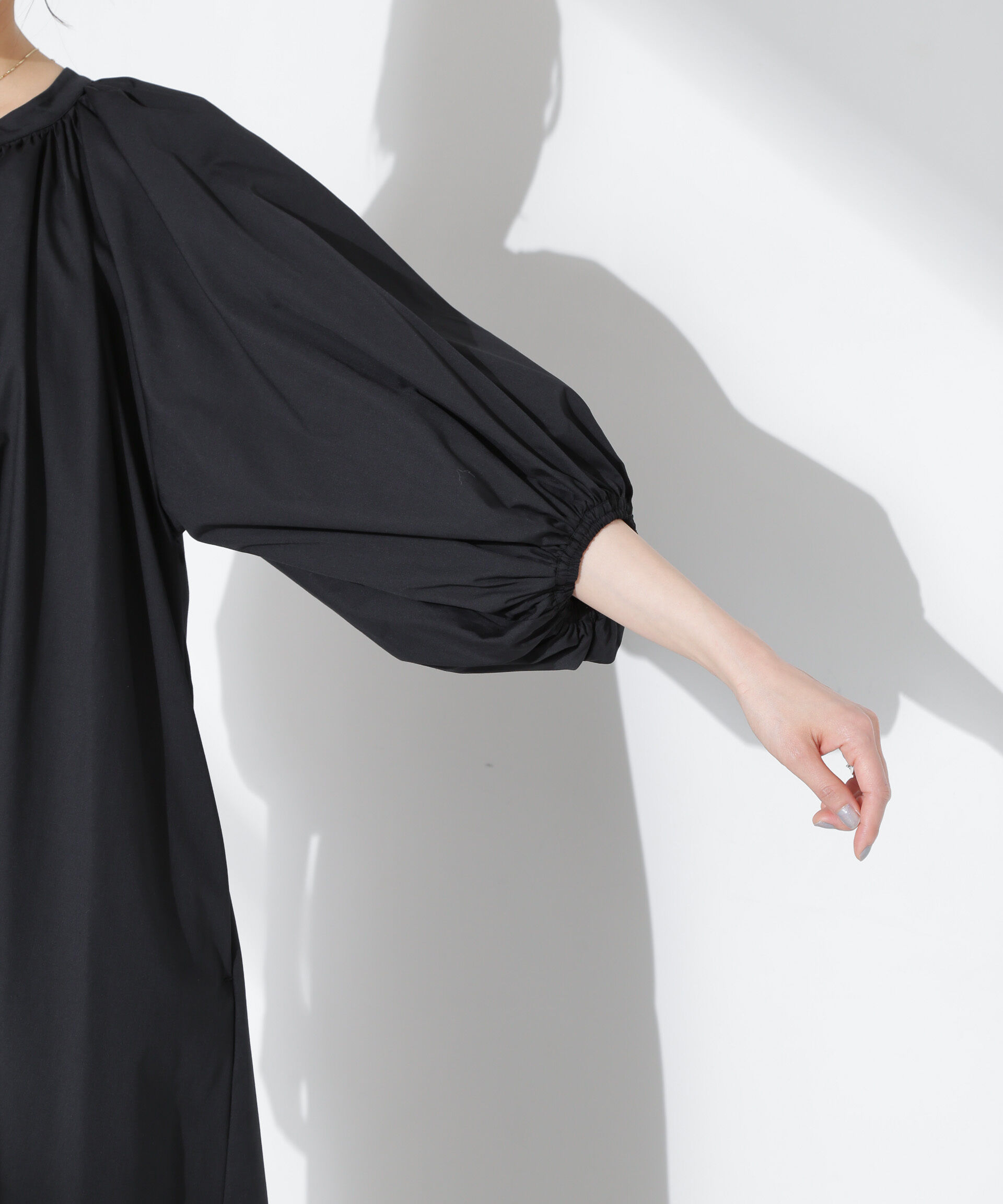 nano･universe「ボリュームギャザーフレアワンピース」|ワンピース|