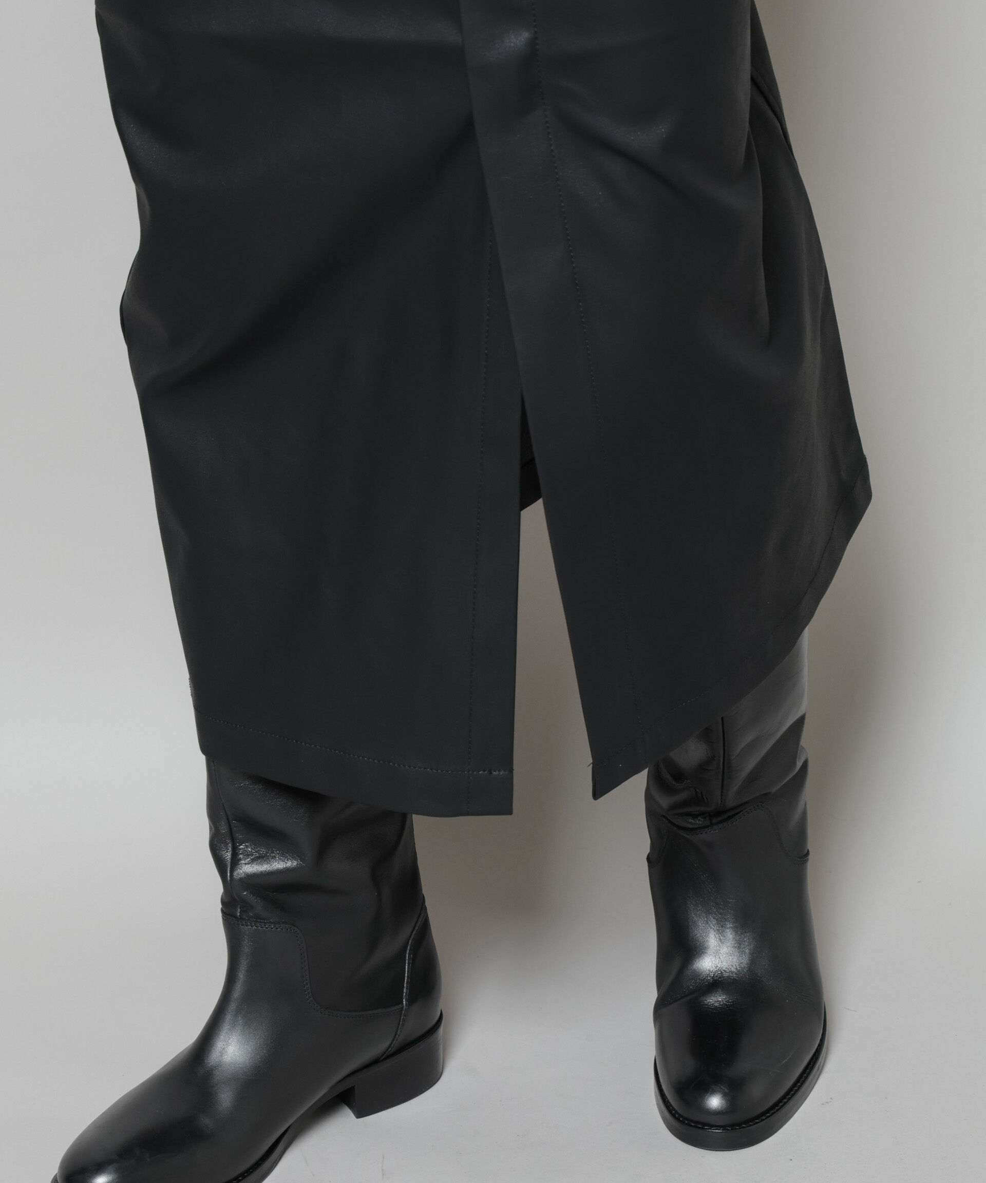 nano･universe「UNIVERSAL OVERALL/TIGHT ECO LEATHER」|ワンピース|