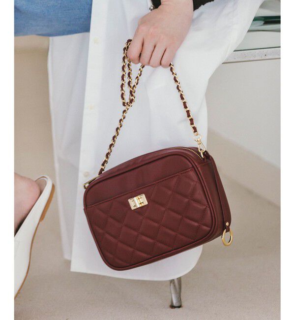 組曲「キルティングショルダー バッグ」|ショルダー・メッセンジャー|レッド系