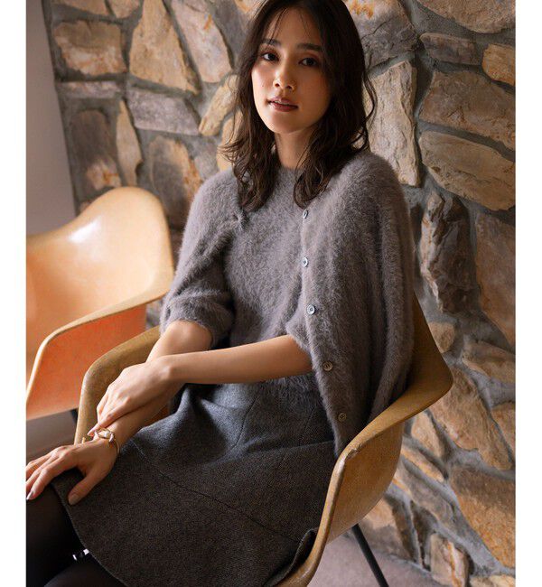 組曲「ナイロンファー カーディガン」|カーディガン|