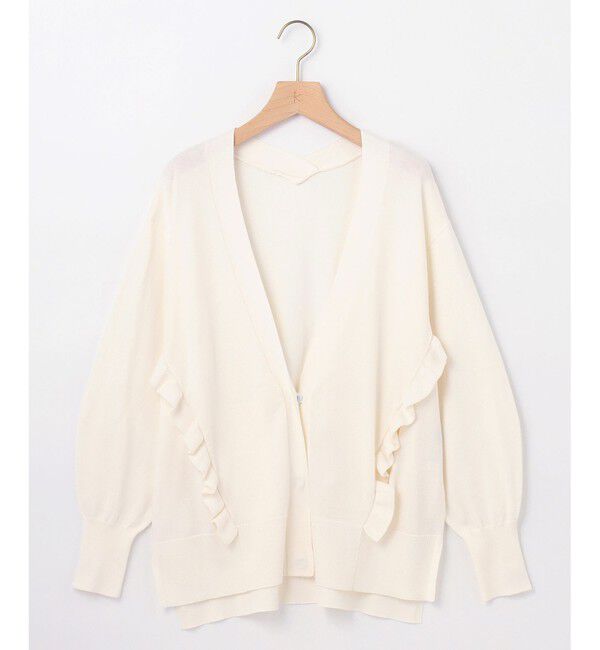 組曲「【WEB限定】サイドフリルカーディガン」|カーディガン|