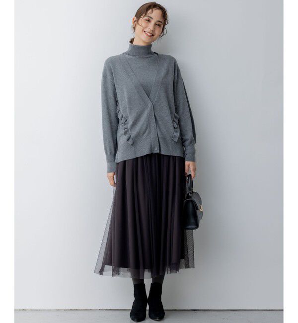 組曲「【WEB限定】サイドフリルカーディガン」|カーディガン|