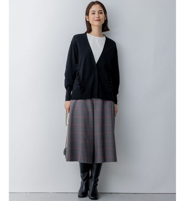 組曲「【WEB限定】サイドフリルカーディガン」|カーディガン|