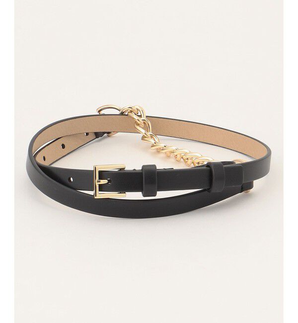 組曲「サイドチェーンバックル ベルト」|ベルト|ブラック系