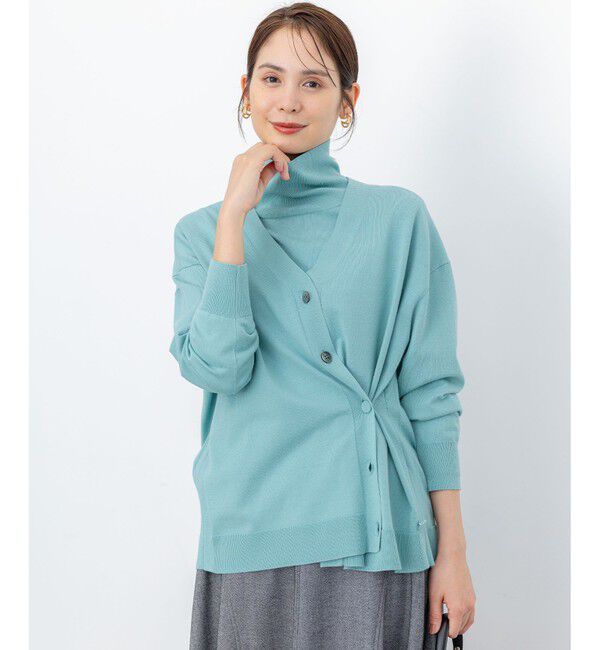 組曲「【加藤ローサさん着用 / 2WAY】スムースストレッチカシュクール カーディガン」|カーディガン|