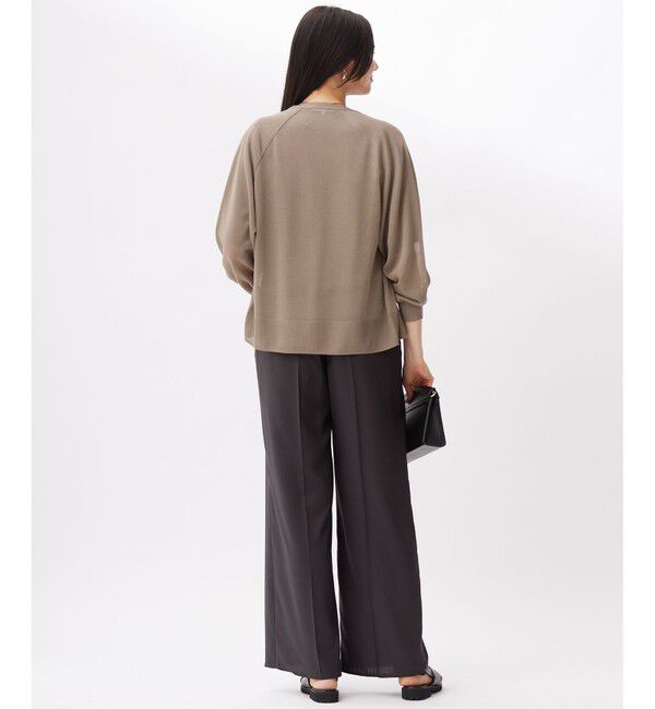 自由区「【洗える】ブライトシアー カーディガン」|カーディガン|