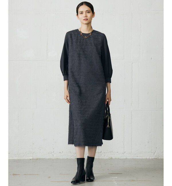 自由区「【カタログ掲載】ループカットジャカード ワンピース」|ワンピース|