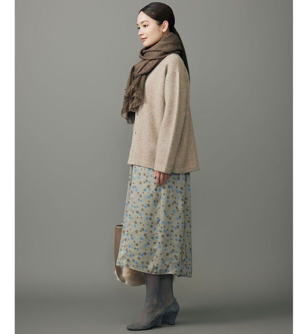 自由区「ラメブークレ アウター」|カーディガン|