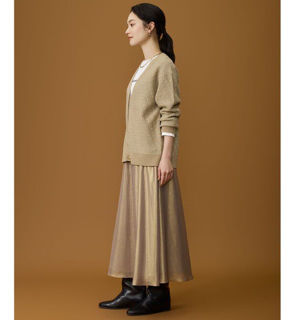 自由区「【SHIHOさん着用】ラメツイード カーディガン」|カーディガン|