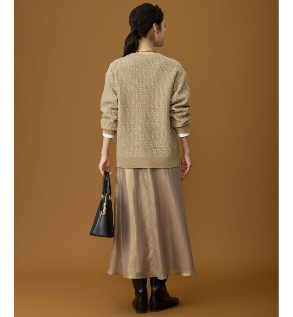 自由区「【SHIHOさん着用】ラメツイード カーディガン」|カーディガン|