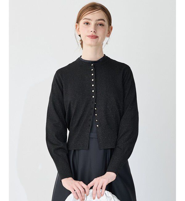 23区「【APPLAUDIR】コンパクト ラメカーディガン」|カーディガン|