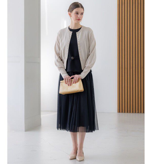 23区「【APPLAUDIR】コンパクト ラメカーディガン」|カーディガン|