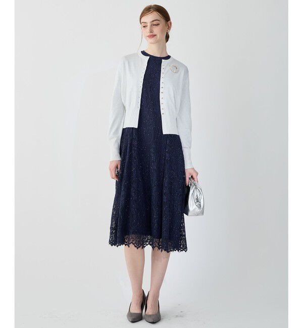 23区「【APPLAUDIR】コンパクト ラメカーディガン」|カーディガン|